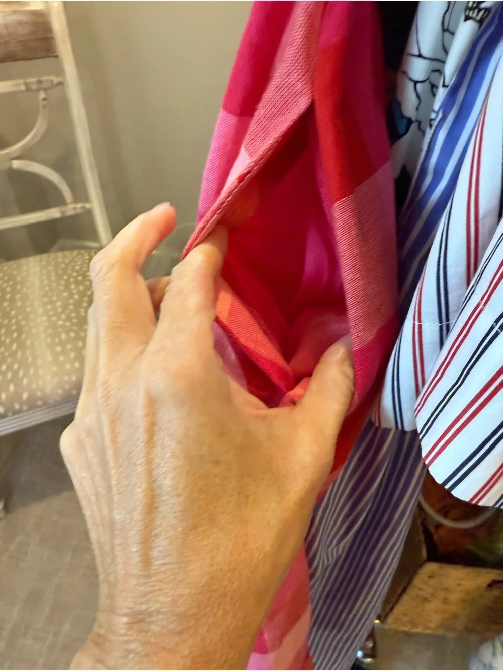 kate spade Pink Gingham Ruffle Midi Dress